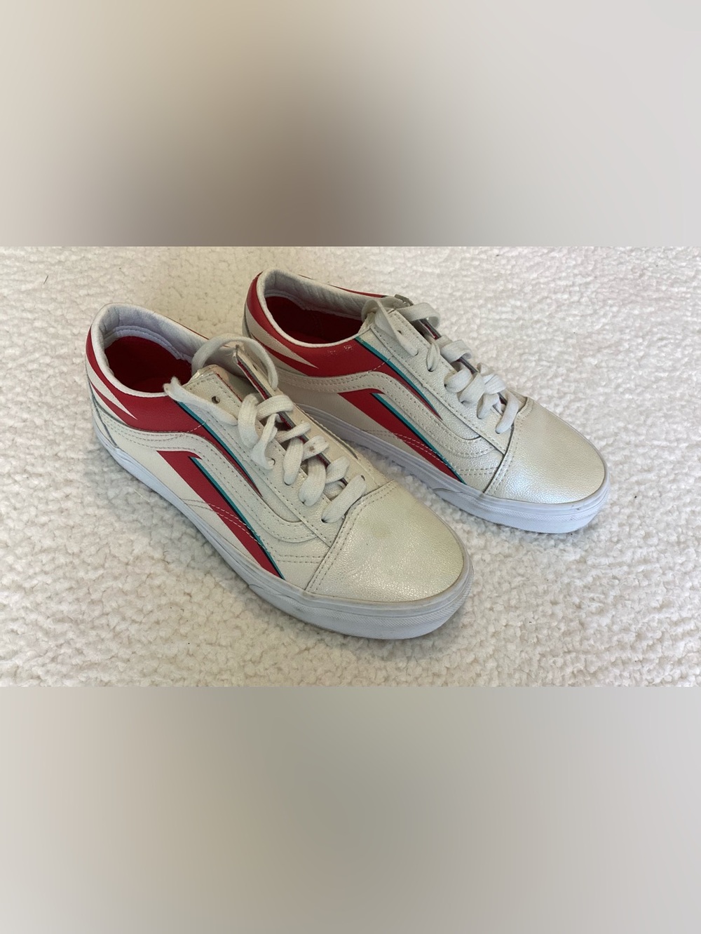 Vans x David Bowie Old Skool Sneakers Women 7 Glam Rock Limited Edition